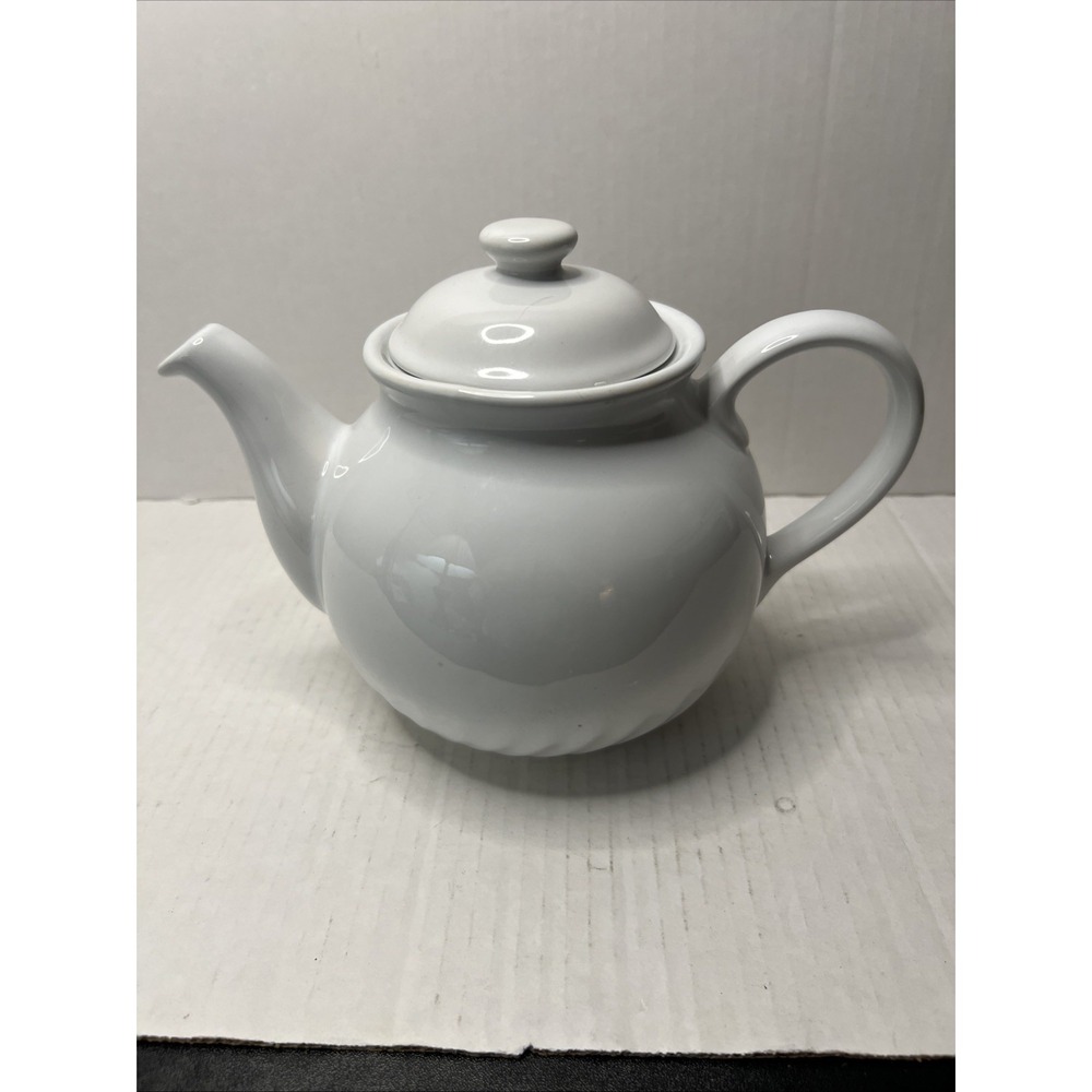 Corelle Coordinates Stoneware White Swirl Teapot
